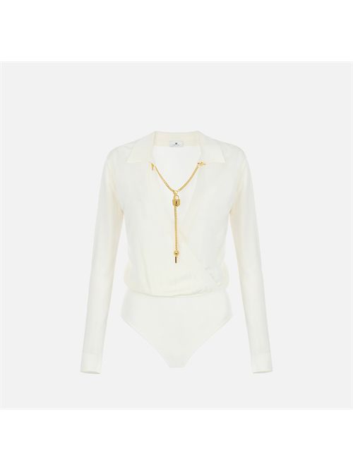Body in filato di viscosa con catena gioiello ELISABETTA FRANCHI | BK03S66E2/193